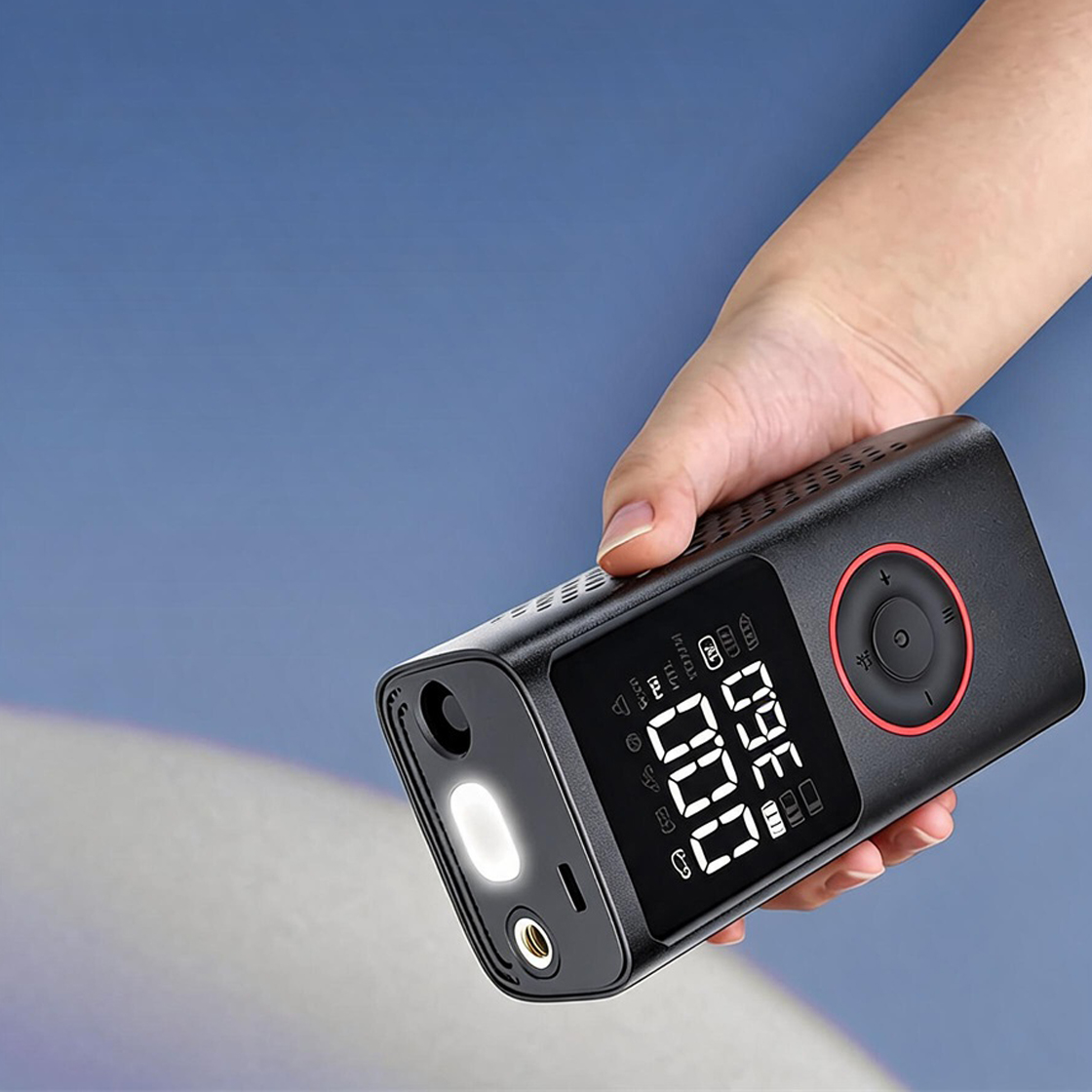 Compresseur à air et Gonfleur de Pneu Portable Sans Fil 150 PSI - مضخة هواء كهربائية لاسلكية للسيارات والدراجات - Accessoires Auto/Moto - صورة 7