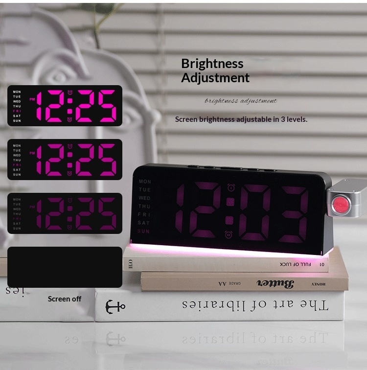 Horloge Numérique LED avec Alarme et Calendrier GH-9019 - ساعة رقمية مع منبه وتقويم - Électronique - صورة 8
