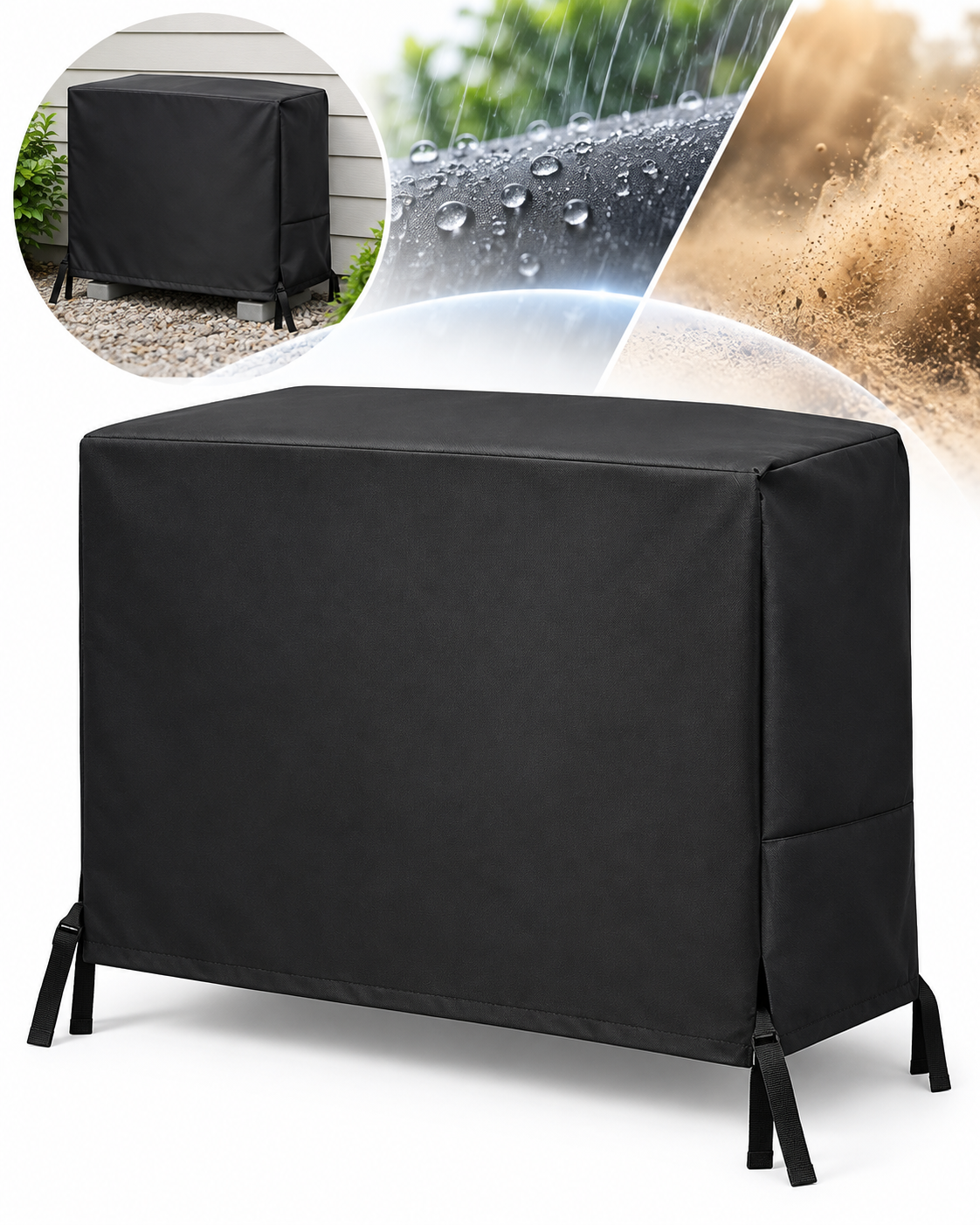 Housse de Protection pour Unité Extérieure de Climatiseur 9000/12000 BTU - غطاء حماية الوحدة الخارجية لمكيف الهواء
