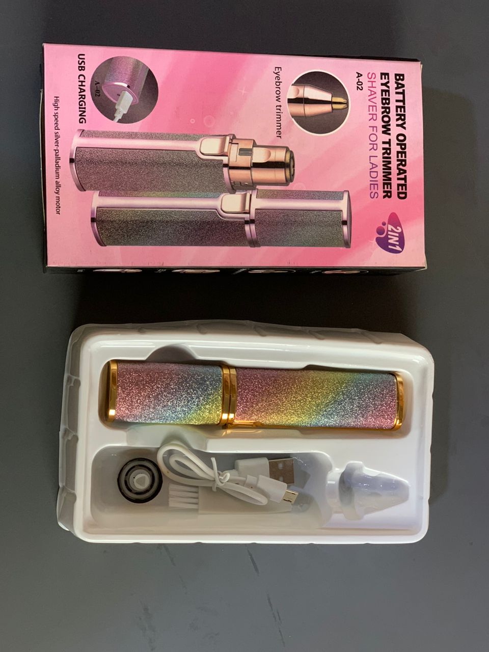 Rasoir électrique 2 en 1 pour femmes Rechargeable épilateur Facial sans douleur - Soins et Beauté - صورة حقيقية 12