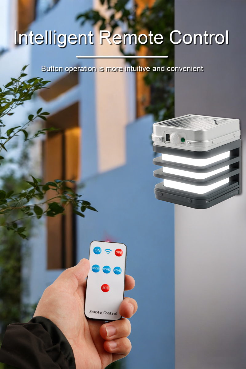Lampe Applique Murale Solaire Intelligente à LED avec Télécommande - مصباح حائط شمسي ذكي مقاوم للماء - Électronique - صورة 7