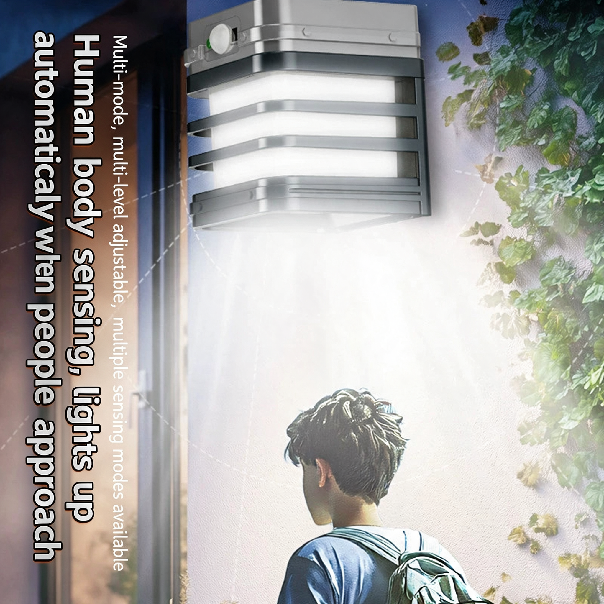 Lampe Applique Murale Solaire Intelligente à LED avec Télécommande - مصباح حائط شمسي ذكي مقاوم للماء - Électronique - صورة 9