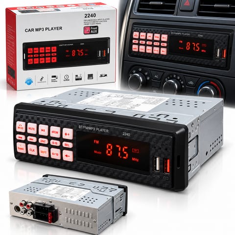 Autoradio MP3 Bluetooth pour Voiture 2240 - راديو ومشغل مسجل سيارة بلوتوث
