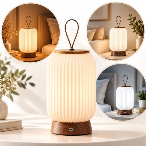 Lanterne LED Portable Sans Fil Style Lanterne Chinoise - مصباح طاولات وفانوس لاسلكي محمول أنيق