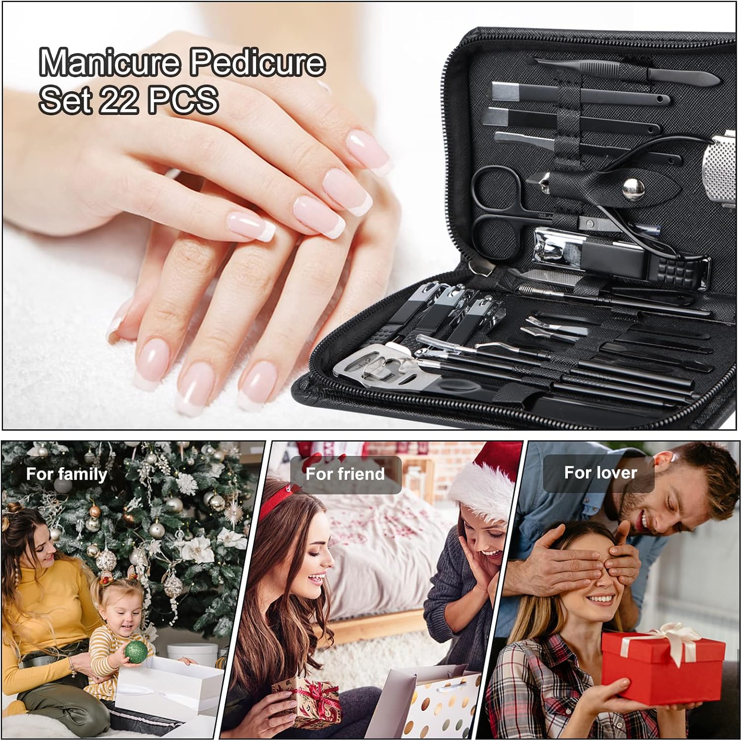 Set de Manucure et Pédicure Professionnel 22 Pièces - طقم احترافي للعناية بالأظافر 22 قطعة