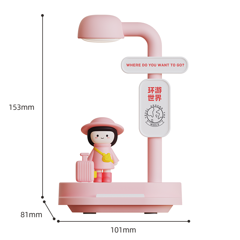 Veilleuse Rechargeable en Silicone avec 3 Niveaux de Lumière - مصباح ليلي للأطفال من السيليكون قابل للشحن