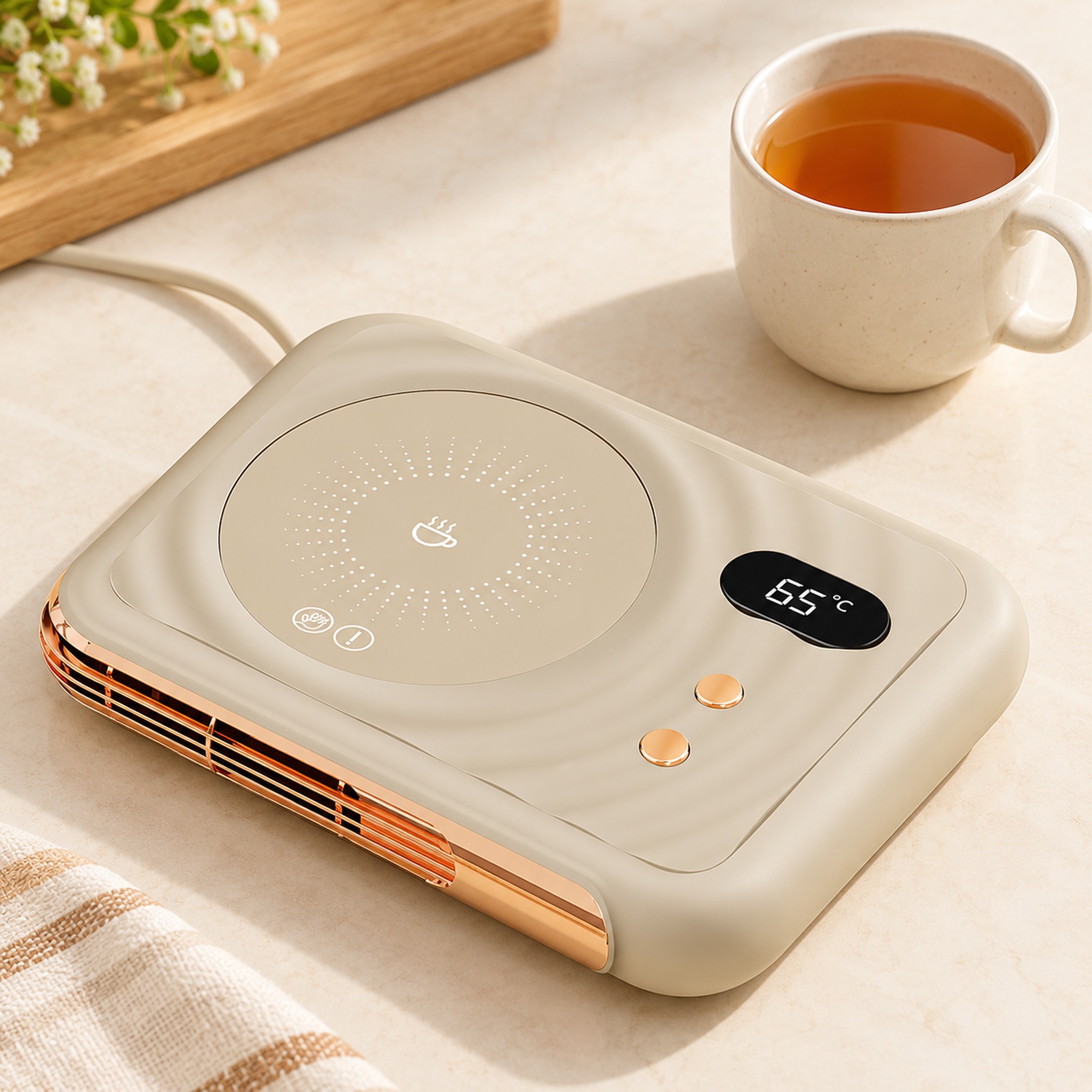Chauffe-Tasse Électrique et Chauffe-Mains 2 en 1 à 3 Températures - مسخّن أكواب ومدفأة يدين مكتبية بثلاث درجات حرارة - Électronique - صورة 7