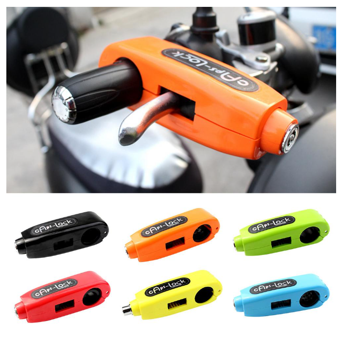 Verrou de Sécurité Antivol pour Guidon et Poignée de Moto et Scooter - قفل حماية مضاد للسرقة لمقود وخانق الدراجات النارية والسكوتر - Accessoires Auto/Moto - صورة 7