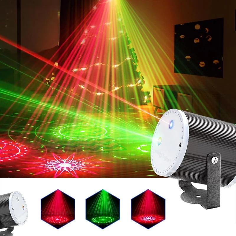 Projecteur Laser de Fête Rouge et Vert à Effets Lumineux – جهاز ليزر للحفلات بإضاءة حمراء وخضراء وتأثيرات ضوئية
