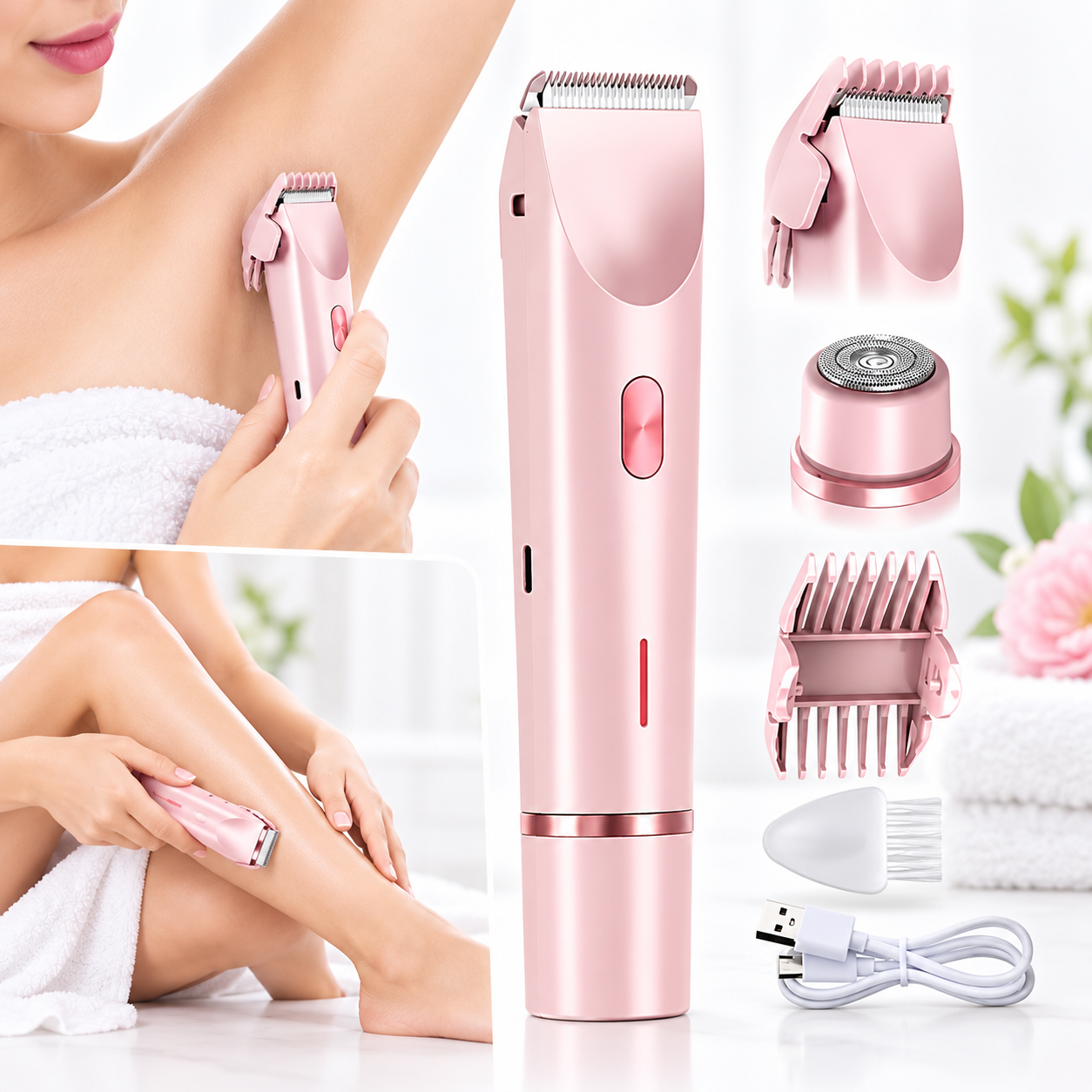 Rasoir Électrique 2-en-1 pour Femme ماكينة حلاقة نسائية 2 في 1