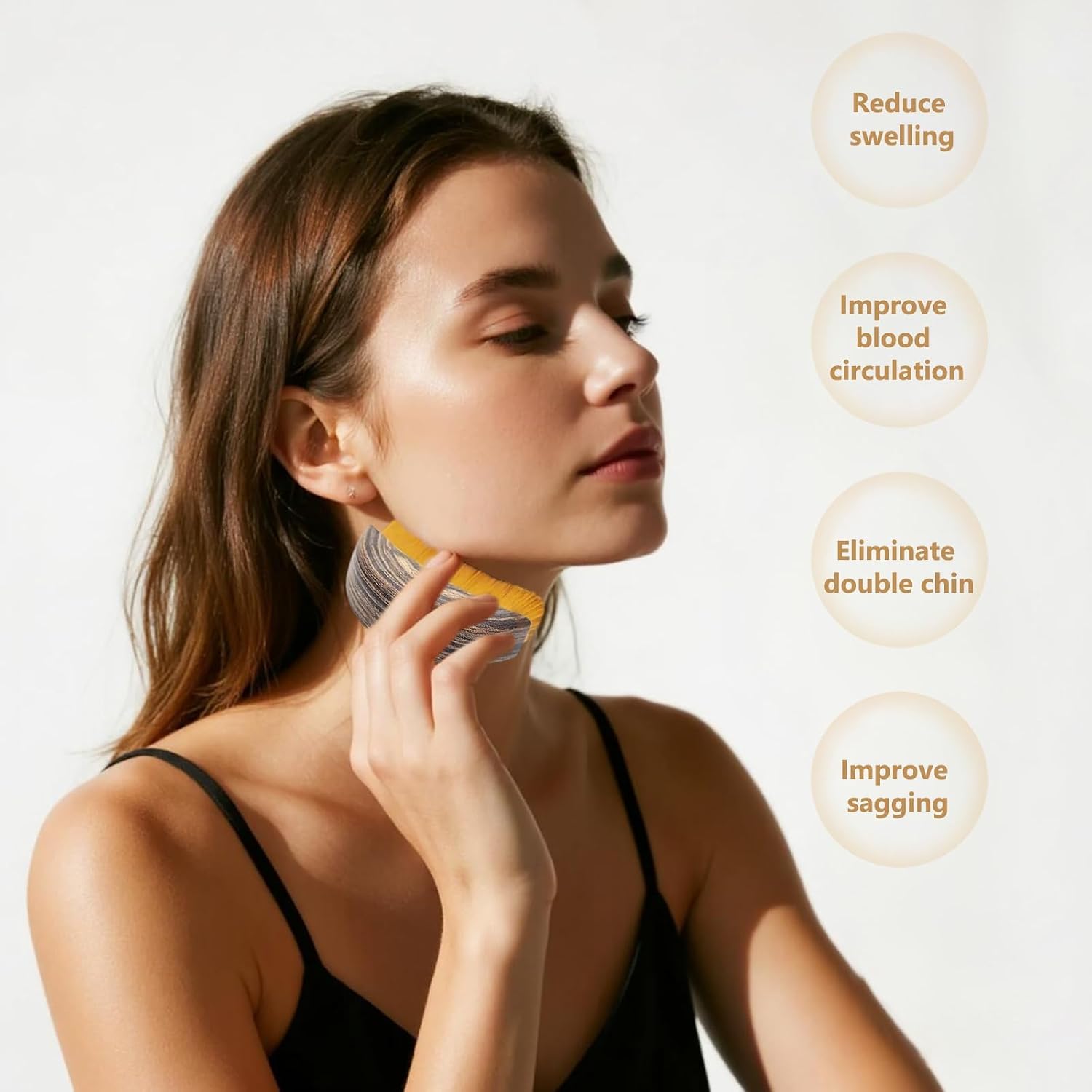 Brosse de Massage Lymphatique pour Visage et Mâchoire - فرشاة مساج للوجه وتحديد الفك - Soins et Beauté - صورة 7