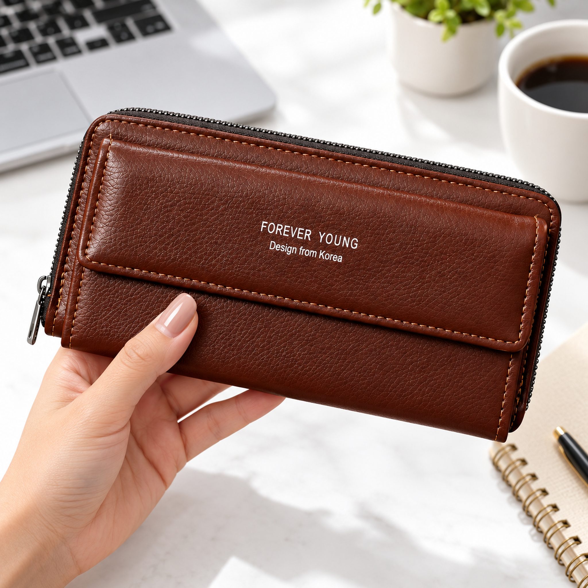 Portefeuille Multifonction en Cuir PU pour Homme et Femme - محفظة جلدية متعددة الجيوب للرجال والنساء - Accessoires - صورة 7
