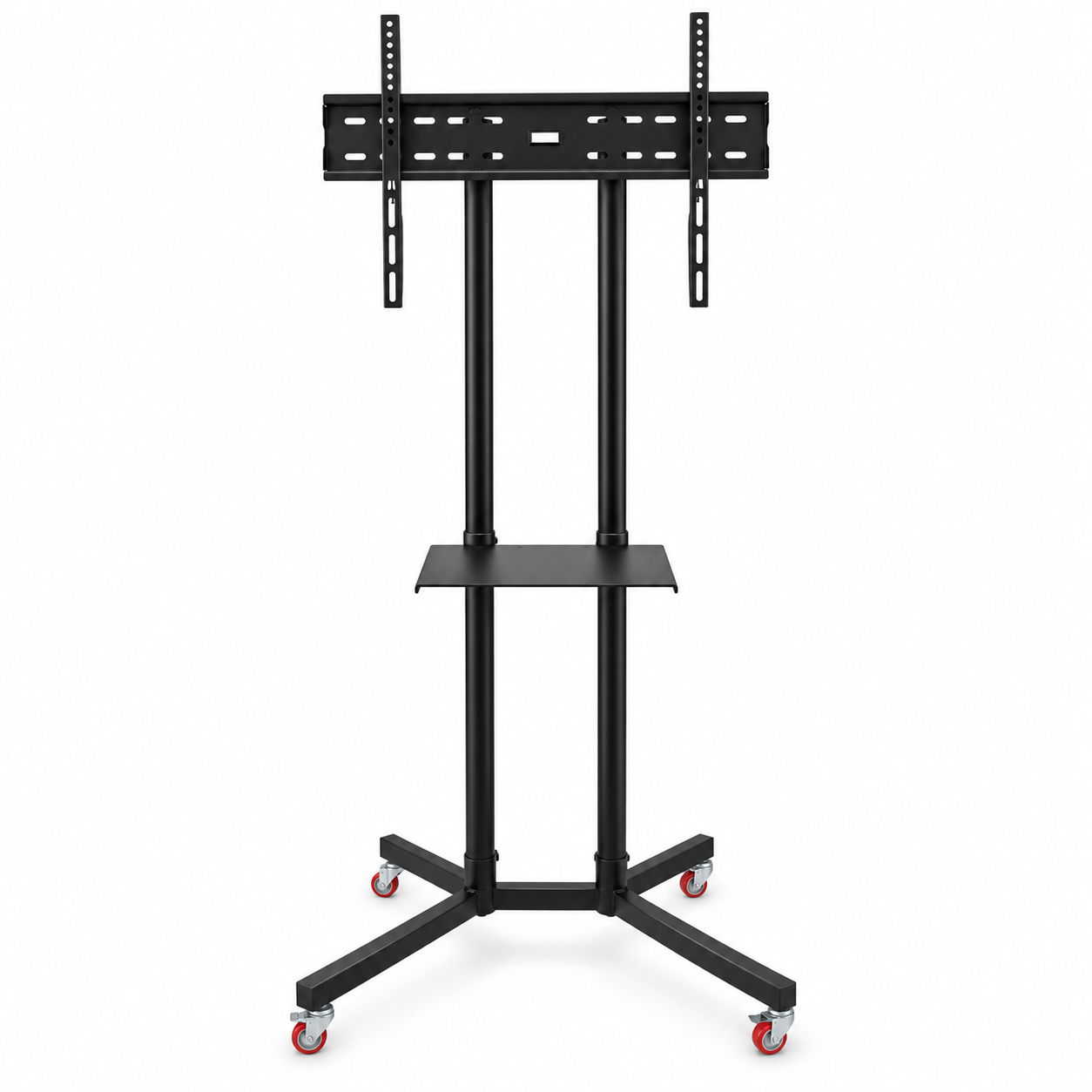 Support TV Mobile Sur Roulettes avec Étagère GM - حامل تلفاز متحرك بعجلات ورف وسائط