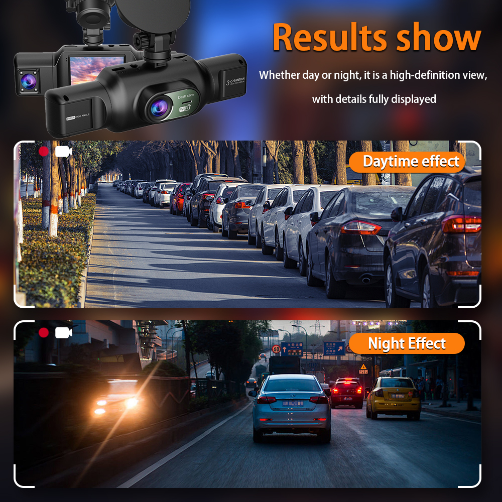 Caméra Dashcam 4 Canaux Enregistreur de Conduite Multi-Angles WiFi - كاميرا قيادة 4 قنوات مع واي فاي وتغطية شاملة للسيارة - Accessoires Auto/Moto - صورة 7