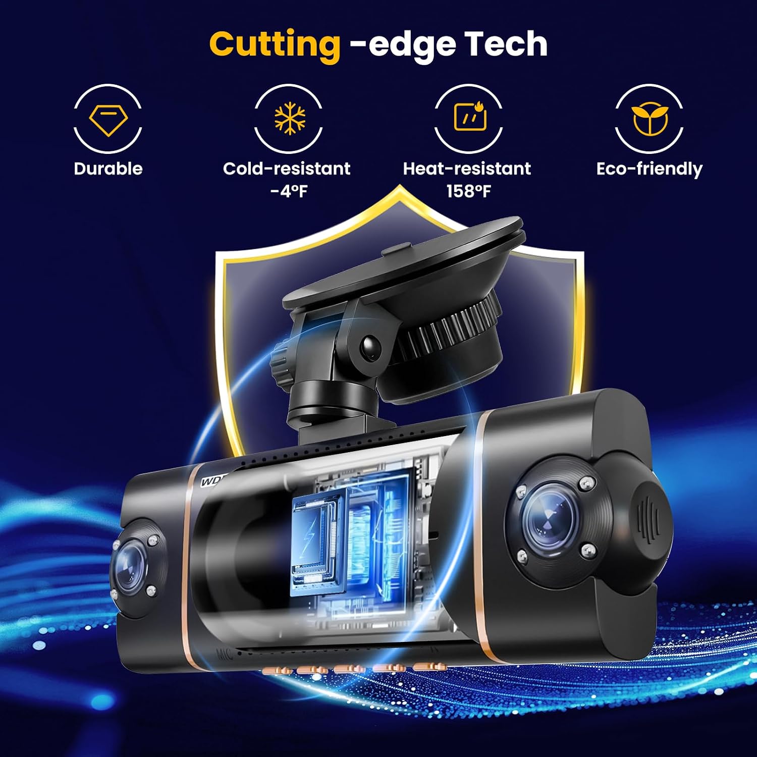 Dash Cam Voiture 4 Caméras 360° WiFi avec Vision Nocturne - كاميرا مراقبة سيارة 4 عدسات بتصوير 360 درجة ورؤية ليلية - Accessoires Auto/Moto - صورة 7
