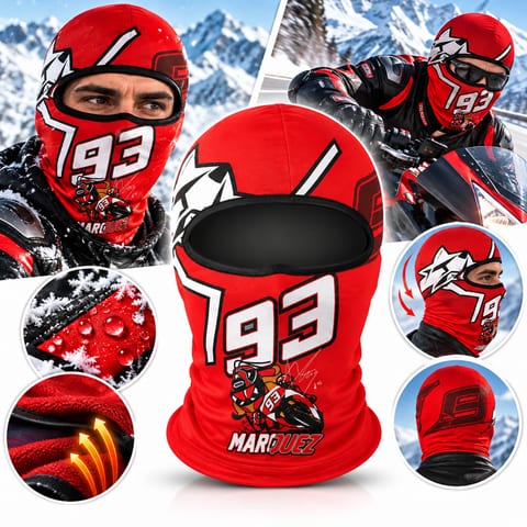 Cagoule Moto Thermique Balaclava Marquez 93 - قناع واقي وجه كامل حراري للدراجات النارية