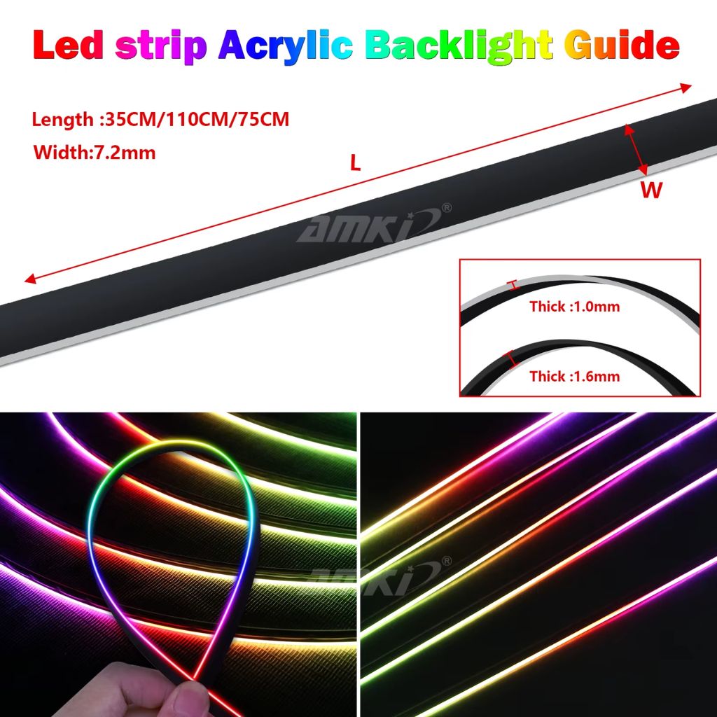 Kit d'Éclairage d'Ambiance LED RGBIC Acrylic pour Voiture - إضاءة محيطية أكريليك للسيارات مع تحكم ذكي