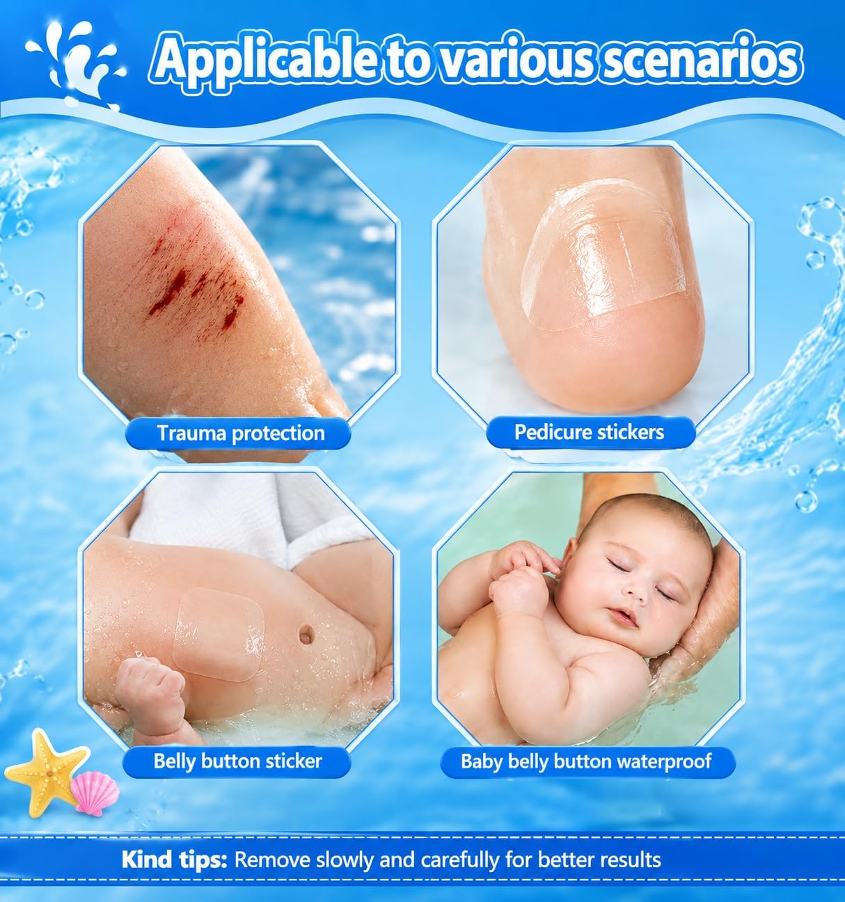 Autocollants Imperméables de Protection des Oreilles pour Bébé – Pièces ملصقات مقاومة للماء لحماية أذن الطفل أثناء الاستحمام والسباحة 30