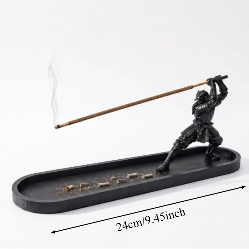 Porte-Encens Samurai Japonais avec Bac Récupérateur de Cendres - حامل بخور ساموراي ياباني مع صينية لجمع الرماد - Décoration - صورة 8