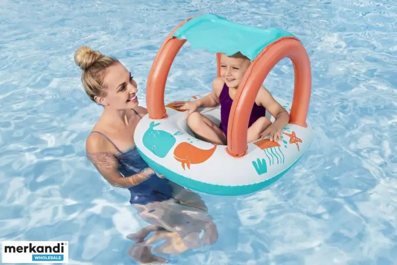 Bateau Gonflable pour Enfants Bestway 34203 Avec Pare-Soleil Amovible - قارب أطفال منفوخ مع مظلة واقية من الشمس - Vacance & Loisir - صورة 4