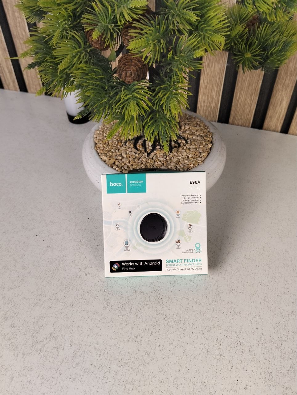 Traceur Intelligent HOCO E96A Android Localisateur Bluetooth via Réseau Google Find My Device - جهاز التتبع ومحدد المواقع الذكي لهواتف أندرويد - Électronique - صورة حقيقية 9