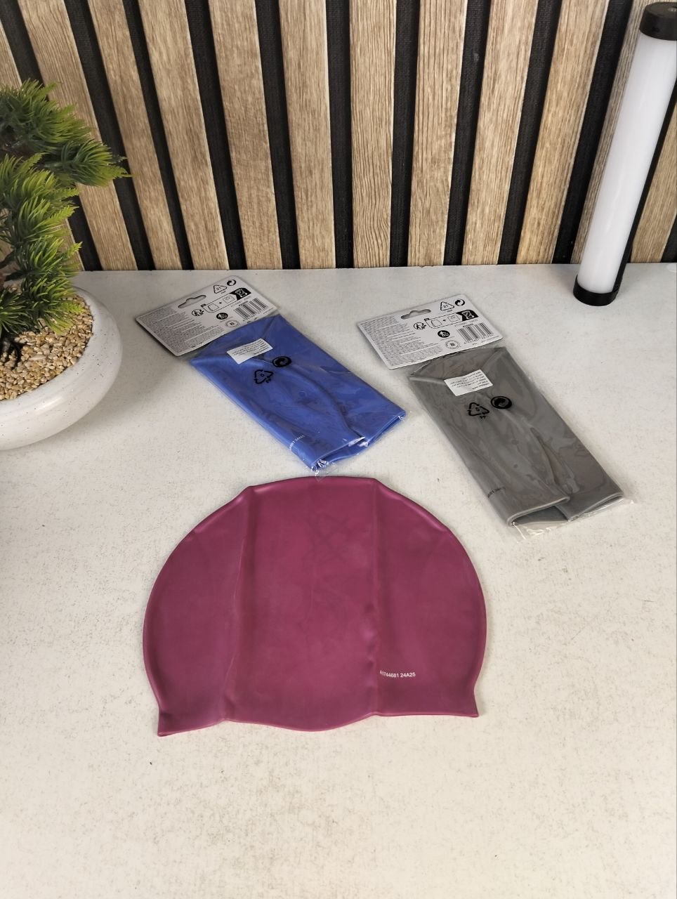 Bonnet de Natation en Silicone - Sans Latex, Confort Maximal pour Adultes - بونيه وقبعة السباحة السيليكونية - Produits de saison - صورة حقيقية 8