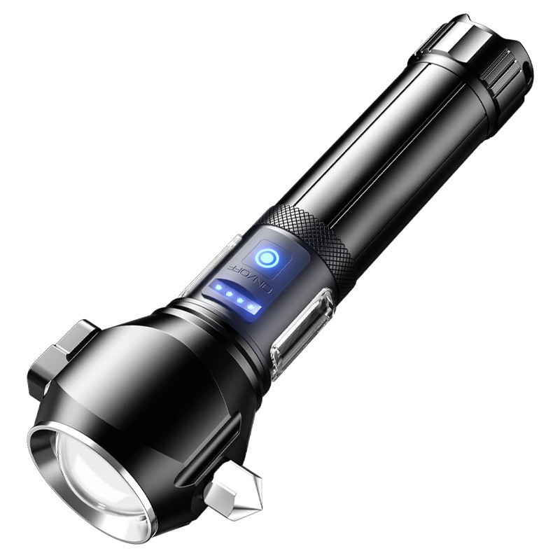 Lampe Torche Tactique LED 1200 Lumens Portée 450m avec Éclairage Latéral - مصباح يدوي تكتيكي عالي الإضاءة متعدد الاستخدامات - Camping et Randonnée - صورة 4