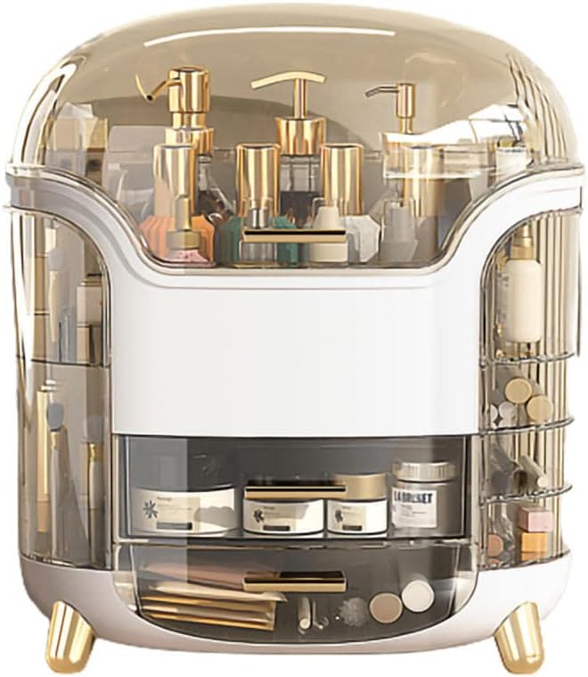 Boîte d'Organisation et Rangement de Maquillage Grande Capacité - منظم وصندوق أدراج للمكياج والمستحضرات بتصميم شفاف وعصري - Soins et Beauté - صورة 10