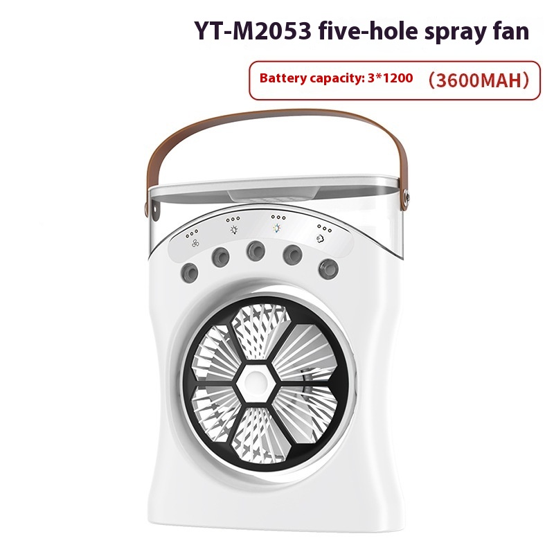 Ventilateur Brumisateur de Bureau Portable USB avec Éclairage - مروحة المكتب الذكية برذاذ الماء والترطيب بـ 3 سرعات - Produits de saison - صورة 10