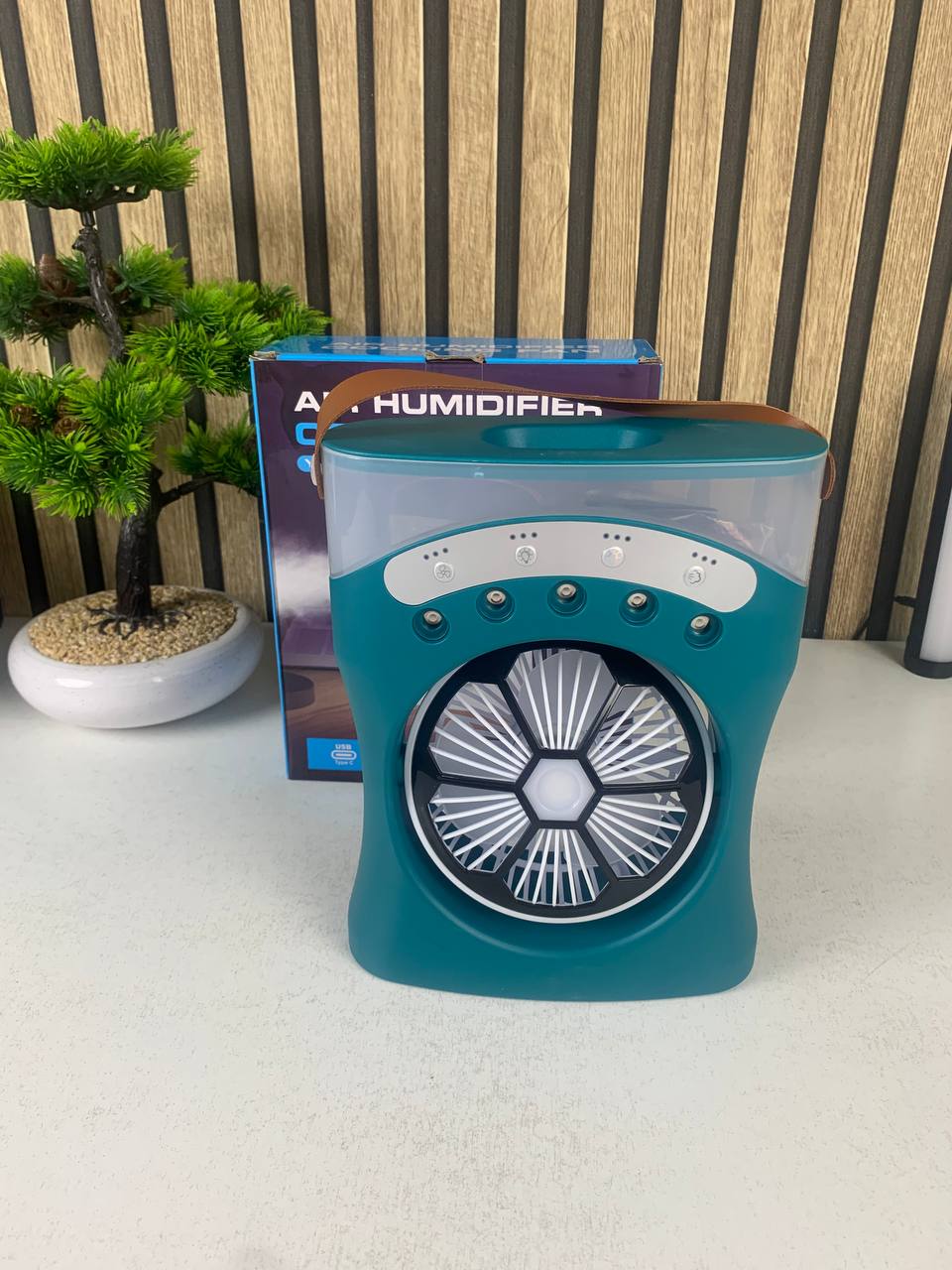Ventilateur Brumisateur de Bureau Portable USB avec Éclairage - مروحة المكتب الذكية برذاذ الماء والترطيب بـ 3 سرعات - Produits de saison - صورة 13