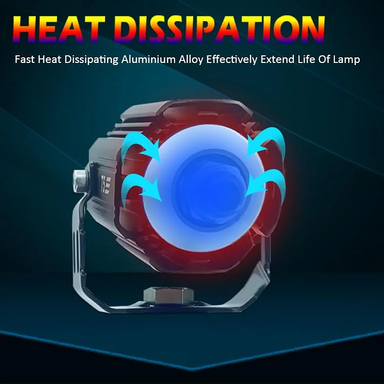 Pack Projecteur de moto Super Lumineux Double Couleur 3800K-6500K - حزمة المصابيح الأمامية للدراجات النارية ذات اللون المزدوج فائقة السطوع - Accessoires Auto/Moto - صورة 4
