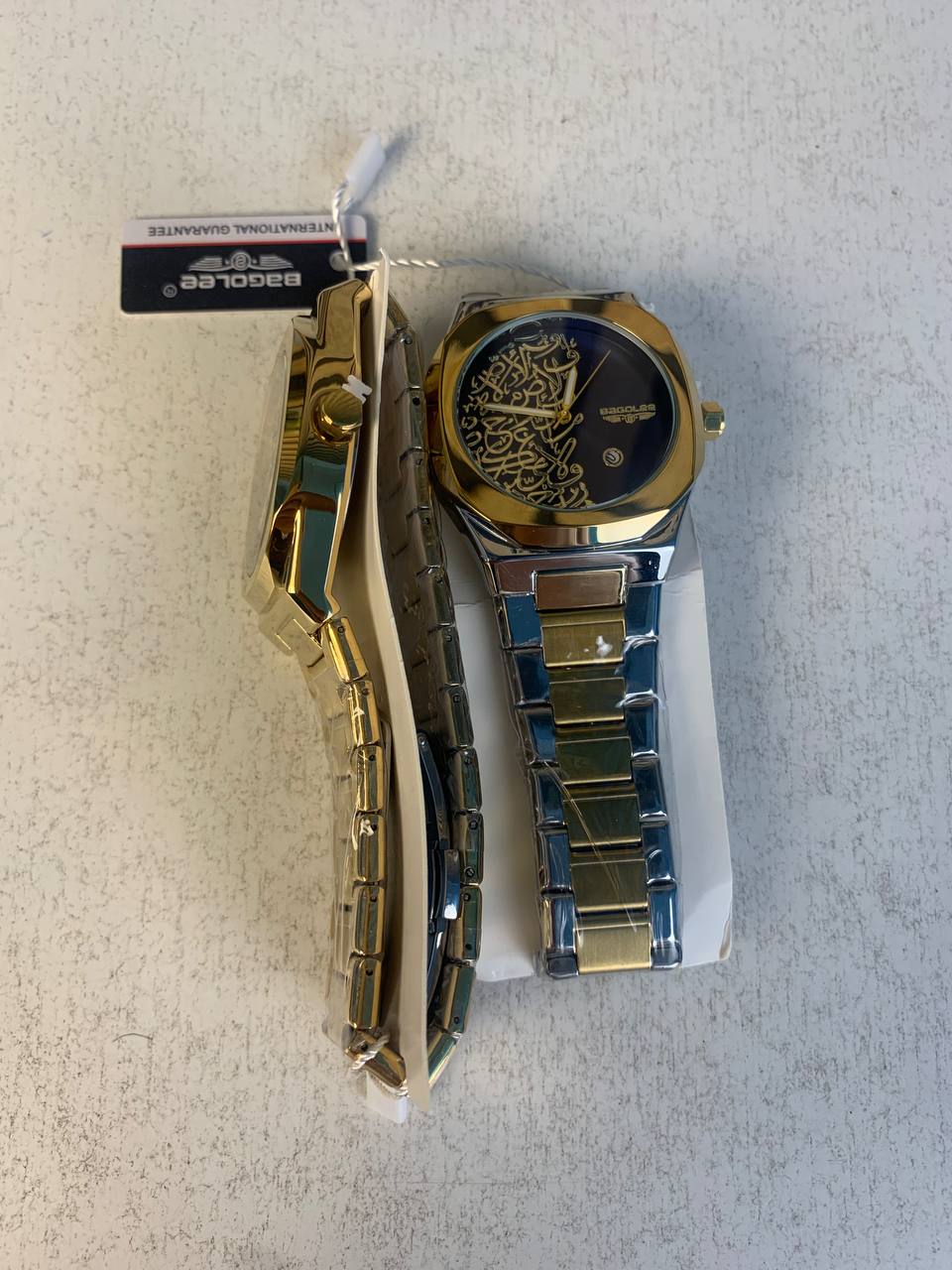 Montre Élégante avec Cadran en Calligraphie Arabe (3D Relief) - ساعة يد كلاسيكية بالخط العربي ثلاثي الأبعاد - Accessoires - صورة 3