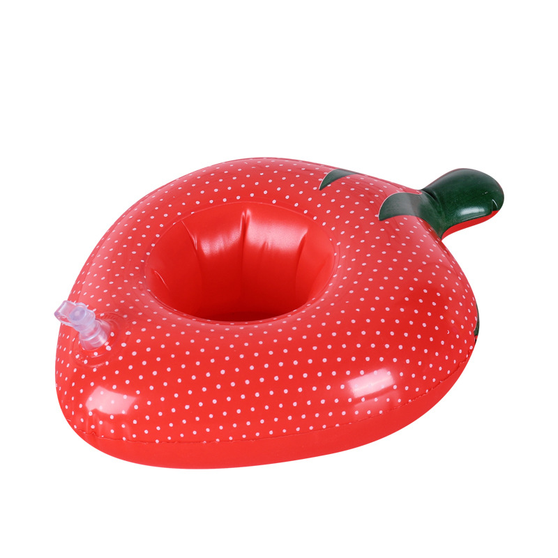 Porte-Gobelets Flottants Gonflables pour Piscine Design Amusant Matériau PVC - حامل أكواب مائي منفوخ للمسبح بتصاميم الفواكه - Camping et Randonnée - صورة 4