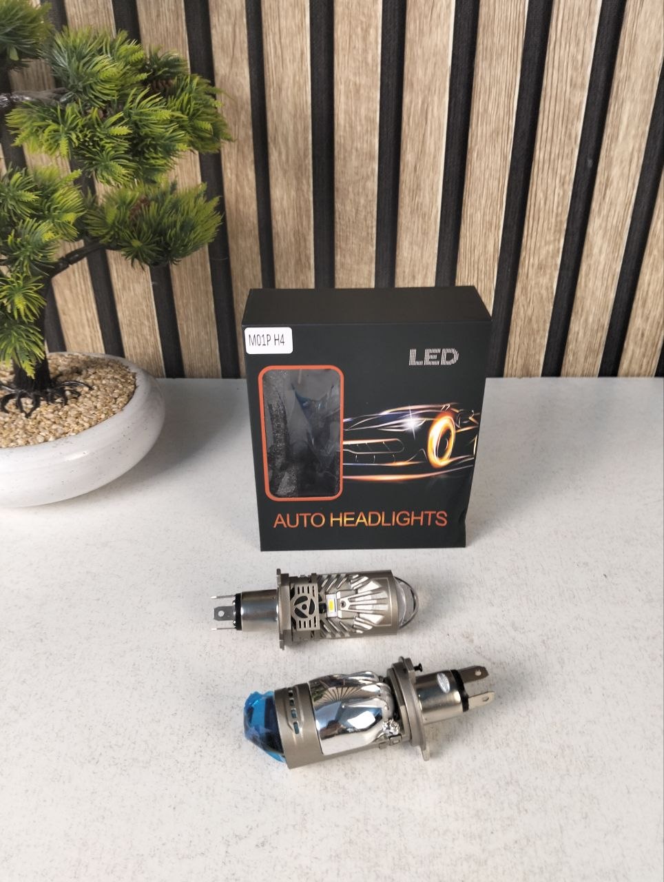 Kit Lampes Projecteur LED H4 36W Éclairage Full LED 6000K - طقم مصابيح بروجيكتور مدمجة للسيارات والدراجات - Accessoires Auto/Moto - صورة حقيقية 8