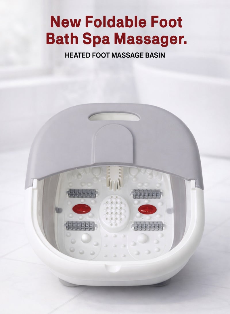 Masseur pour Pieds Pliable Hydromassant et Chauffant avec Rouleaux Shiatsu - جهاز مساج وتدليك القدمين المطور القابل للطي مع خاصية التسخين والفقاعات - Soins et Beauté - صورة 8