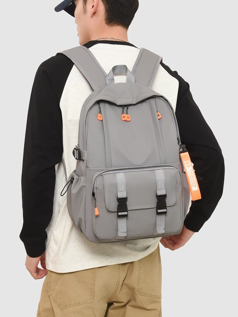 Sac à Dos Ergonomique et Imperméable Port USB Intégré Gris SACHM02G - حقيبة ظهر متعددة الوظائف للعمل والسفر مع منفذ شحن - Sac à dos et Mode - صورة 2