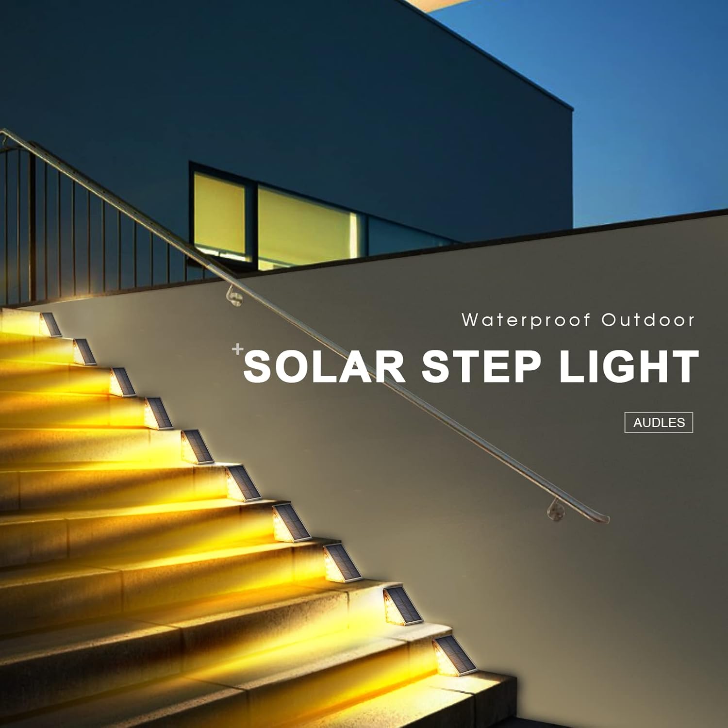 Éclairage Solaire pour Escaliers et Marches Extérieures Étanche IP67 - مصابيح السلالم والأدراج الشمسية الذكية المقاومة للماء - Décoration - صورة 6