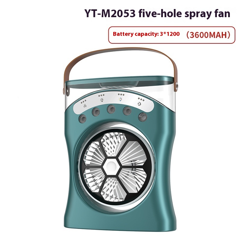Ventilateur Brumisateur de Bureau Portable USB avec Éclairage - مروحة المكتب الذكية برذاذ الماء والترطيب بـ 3 سرعات - Produits de saison - صورة 3