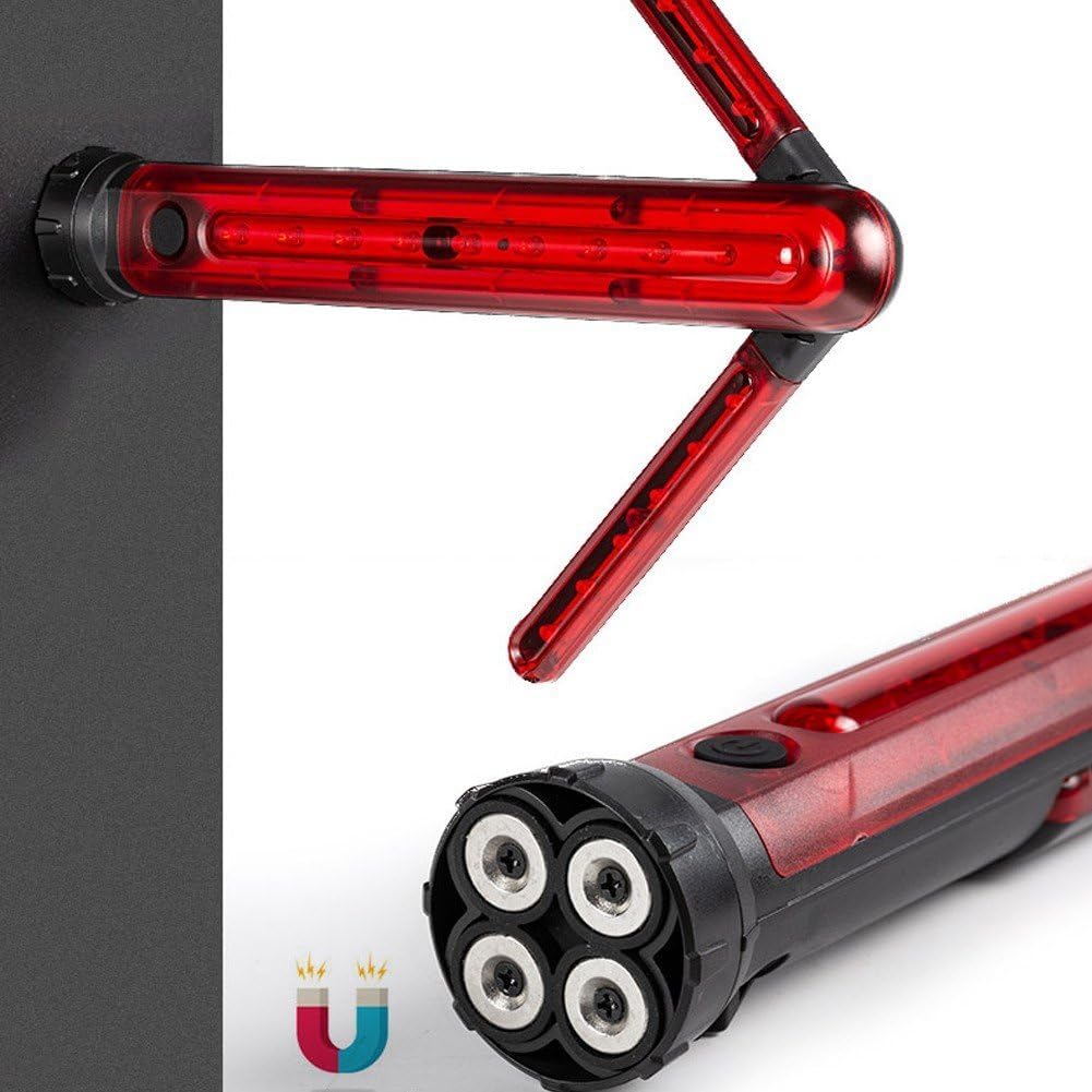 Bâton de Signalisation Routière LED Étanche et Réglable avec Base Magnétique - عصا الإشارة الضوئية لتنظيم المرور والسلامة الطرقية - Accessoires Auto/Moto - صورة 9