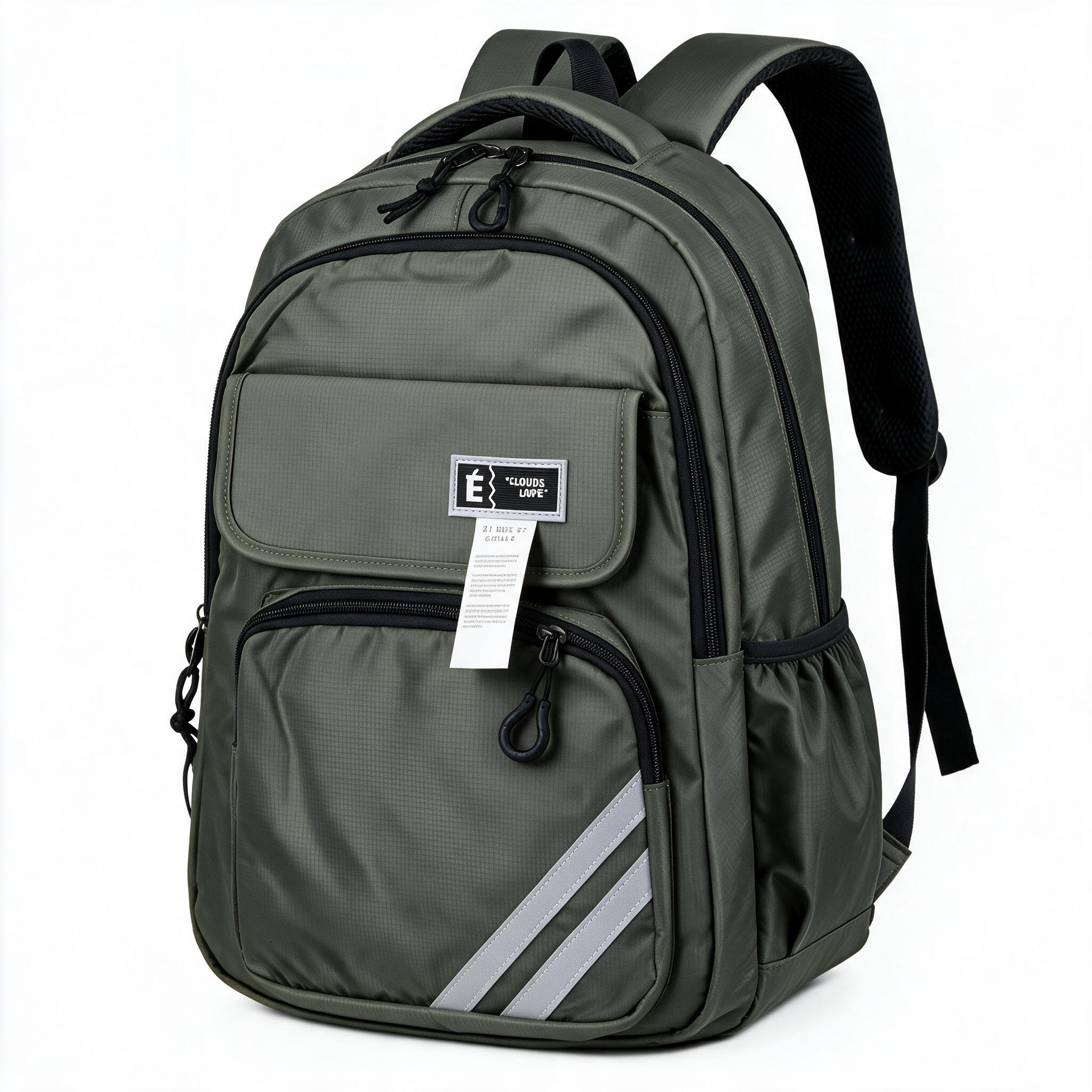 Sac à Dos Sport et Scolaire Multi-Poches Tissu Oxford Résistant et Imperméable SACKDS27V - حقيبة ظهر رياضية ومدرسية متعددة الجيوب مع عواكس ضوئية - Sac à dos et Mode - صورة 2