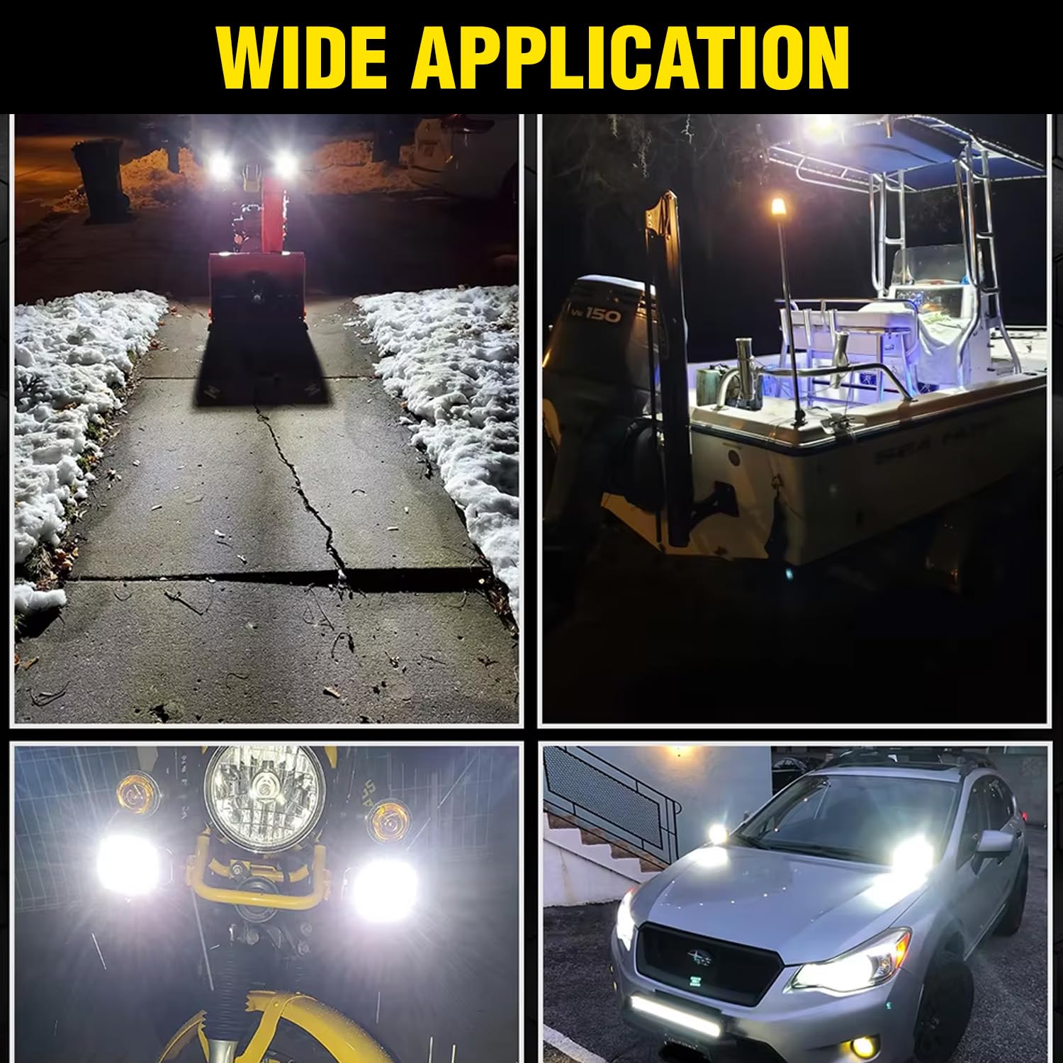 Projecteur Antibrouillard LED Forme Chouette 40W - Éclairage Jaune/Blanc ET Devil Eye Rouge - مصابيح ضباب ليد بتصميم عين البومة - Accessoires Auto/Moto - صورة 11