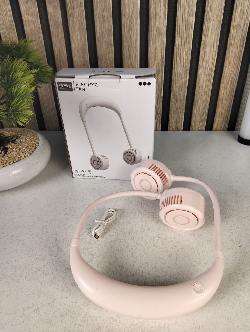 Ventilateur de Cou Portable Rechargeable USB NO.TJ-32A - مروحة العنق المحمولة - Produits de saison - صورة حقيقية 15
