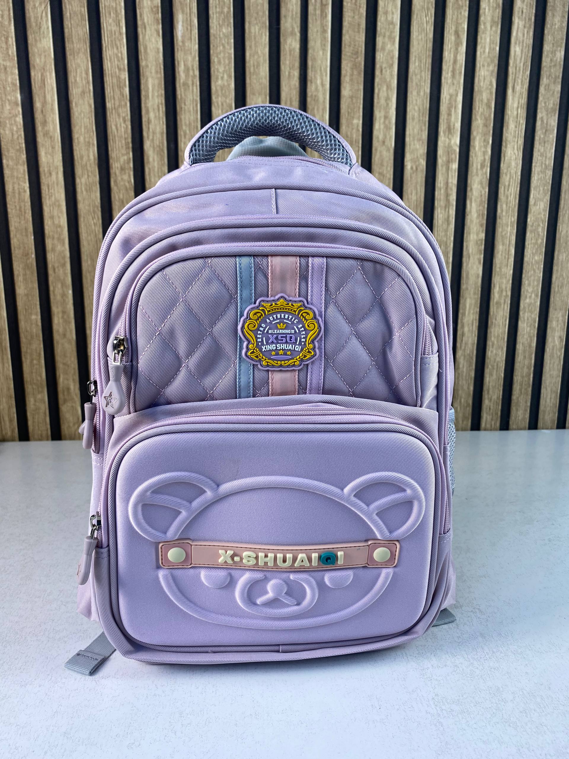 Sac à Dos Scolaire Style Kawaii Grand Volume Tissu Imperméable Mauve SACKDS18MV - حقيبة مدرسية بتصميم كاوايي - Sac à dos et Mode - صورة 3