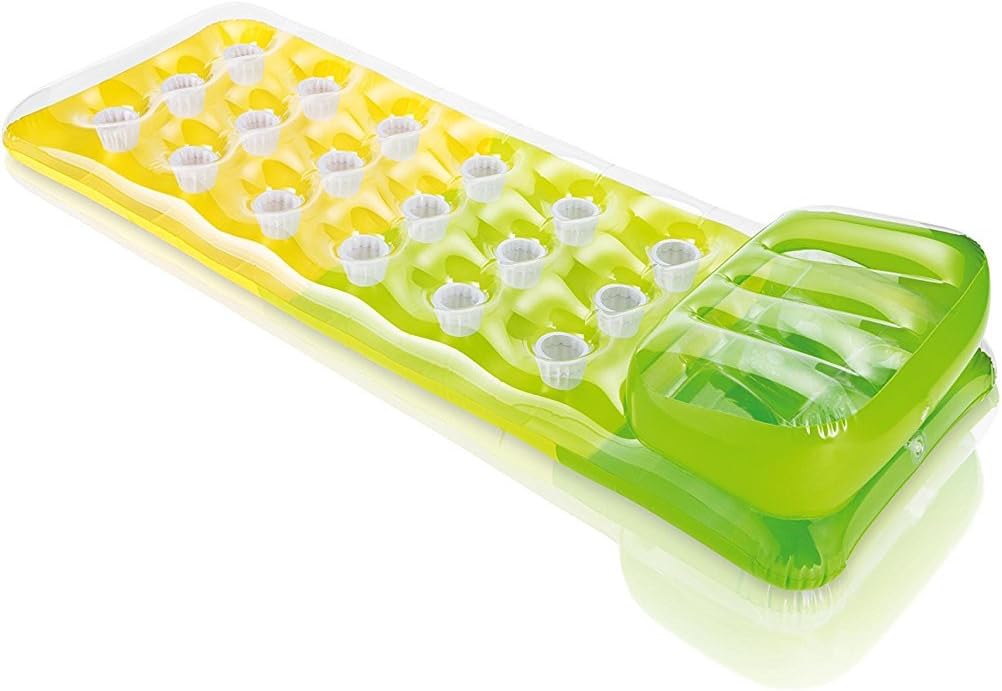 Matelas Gonflable de Piscine Intex 58890EU Avec Oreiller et Porte-Gobelets - عوامة المسبح الهوائية الفاخرة مع مسند رأس وحامل أكواب من إنتكس - Vacance & Loisir - صورة 7