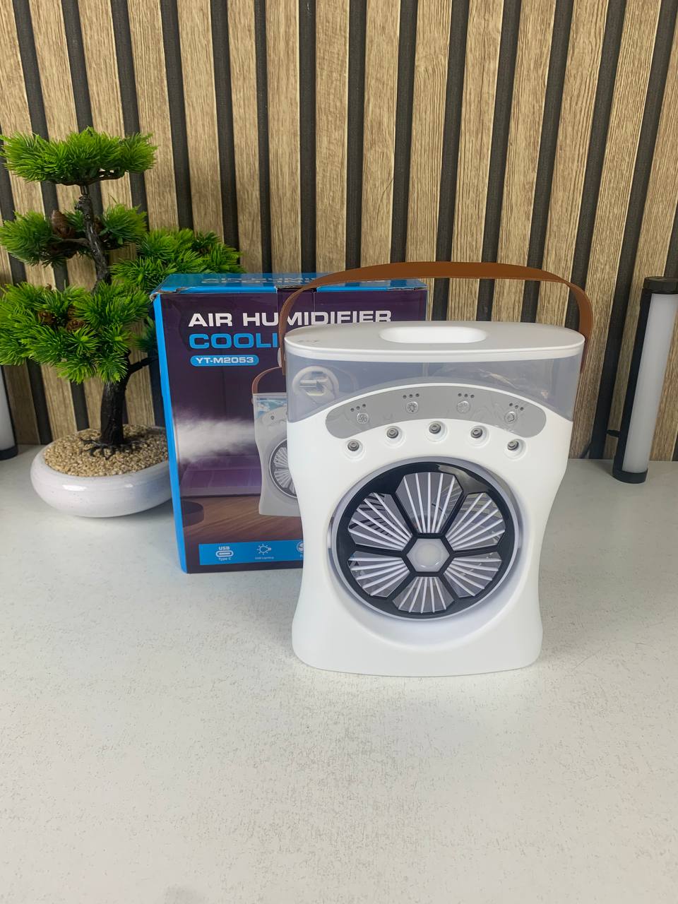 Ventilateur Brumisateur de Bureau Portable USB avec Éclairage - مروحة المكتب الذكية برذاذ الماء والترطيب بـ 3 سرعات - Produits de saison - صورة 16