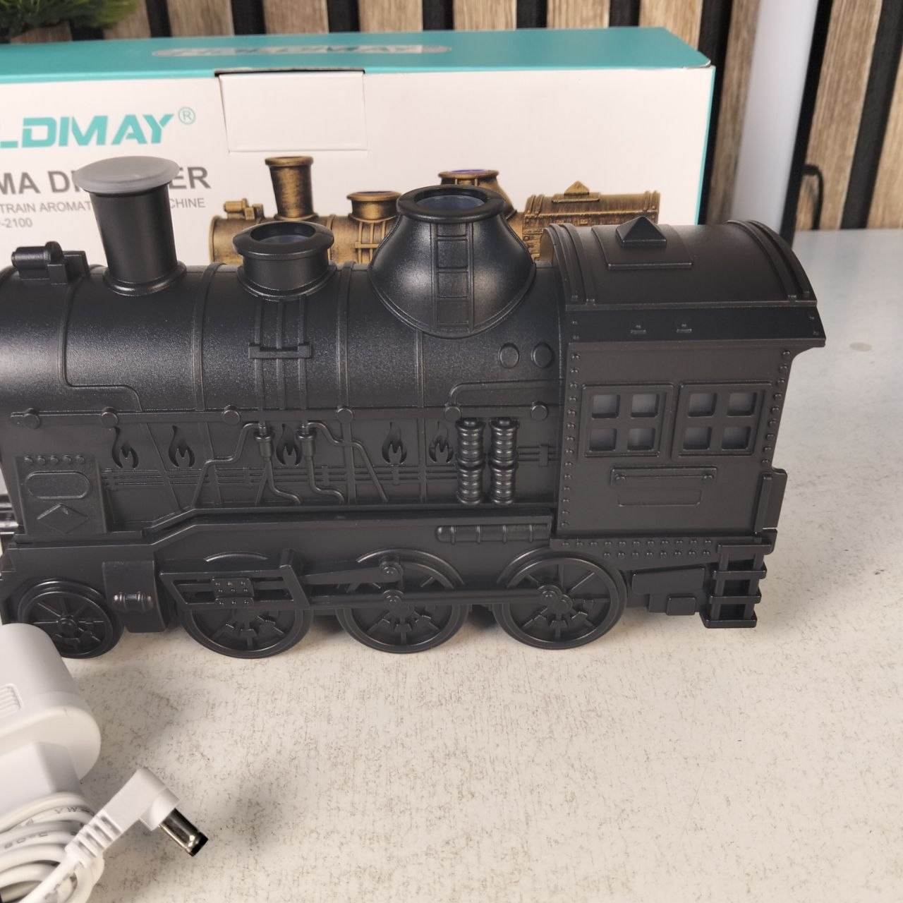 Diffuseur d'Huiles Essentielles en Forme de Train Humidificateur Ultrasonique - موزع روائح بتصميم القطار سعة 300 مل - Décoration - صورة 14
