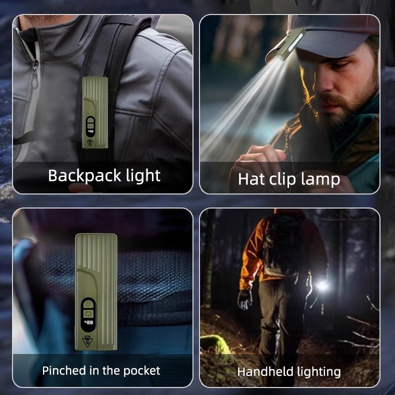 Lampe de Vélo Rechargeable Z-838 Multi-Fonction - Éclairage LED Puissant Lumière Latérale RGB - مصباح دراجة متعدد الوظائف مع إضاءة جانبية ملونة ومغناطيس قوي - Accessoires Auto/Moto - صورة 12