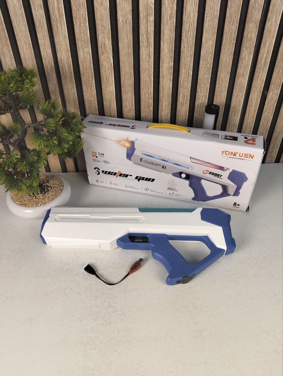 Pistolet à Eau Électrique Automatique Recharge Rapide Portée Longue Distance (8-10m) - مسدس الماء الكهربائي أوتوماتيكي التعبئة وبعيد المدى - Jouet & Gaming - صورة حقيقية 9