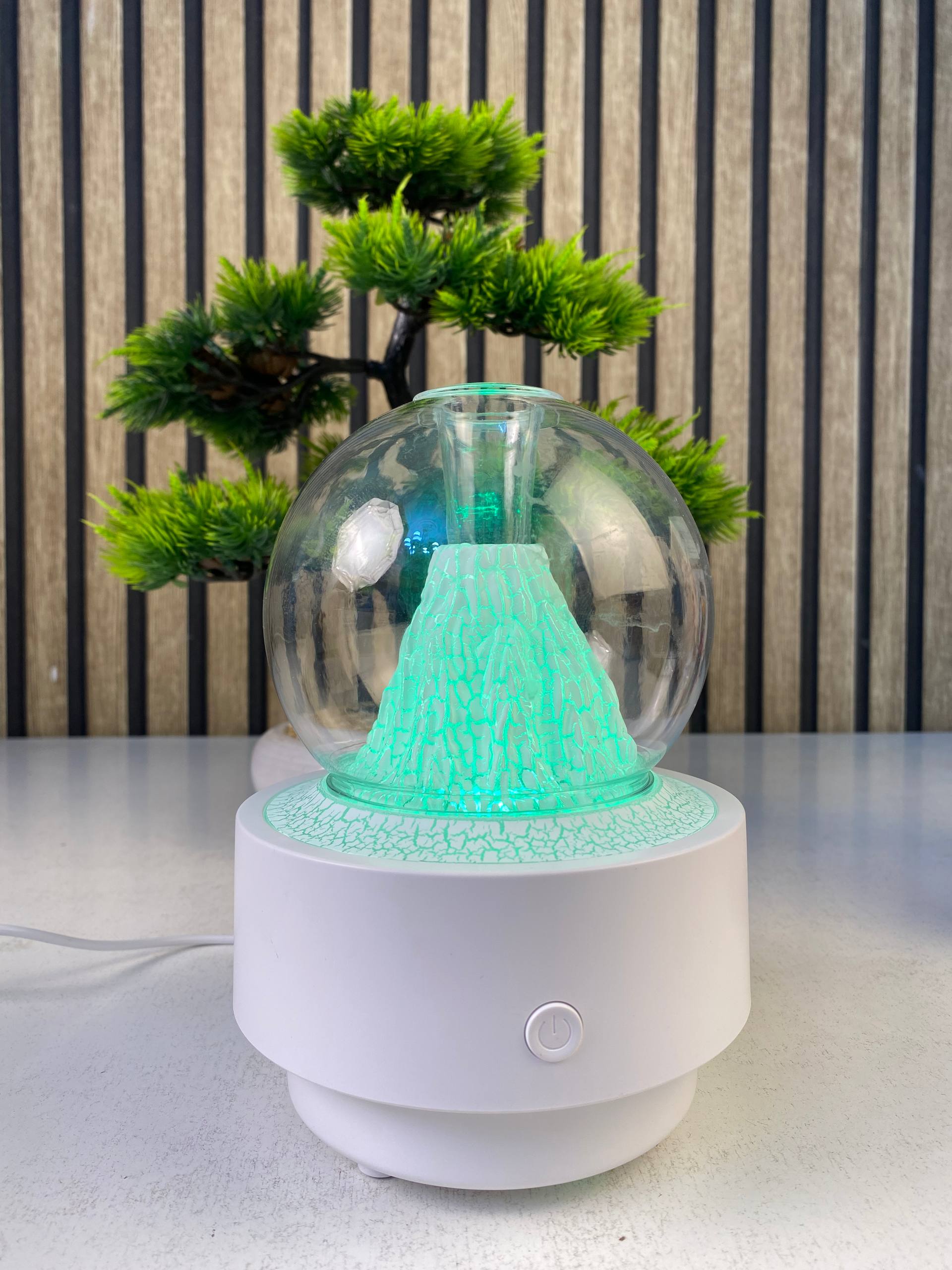 Diffuseur d'Arôme et Humidificateur Effet Volcan Capacité 300ml - موزع العطور والزيوت الذكي بتأثير البركان المضيء - Décoration - صورة حقيقية 17