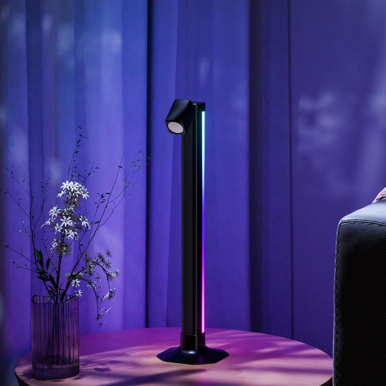 Lampadaire LED Angle RVB Intelligent Éclairage d'Ambiance Multicolore avec Télécommande 1Pcs - مصباح الأرضية الليد الذكي متعدد الألوان مع جهاز تحكم عن بعد - Électronique - صورة 11